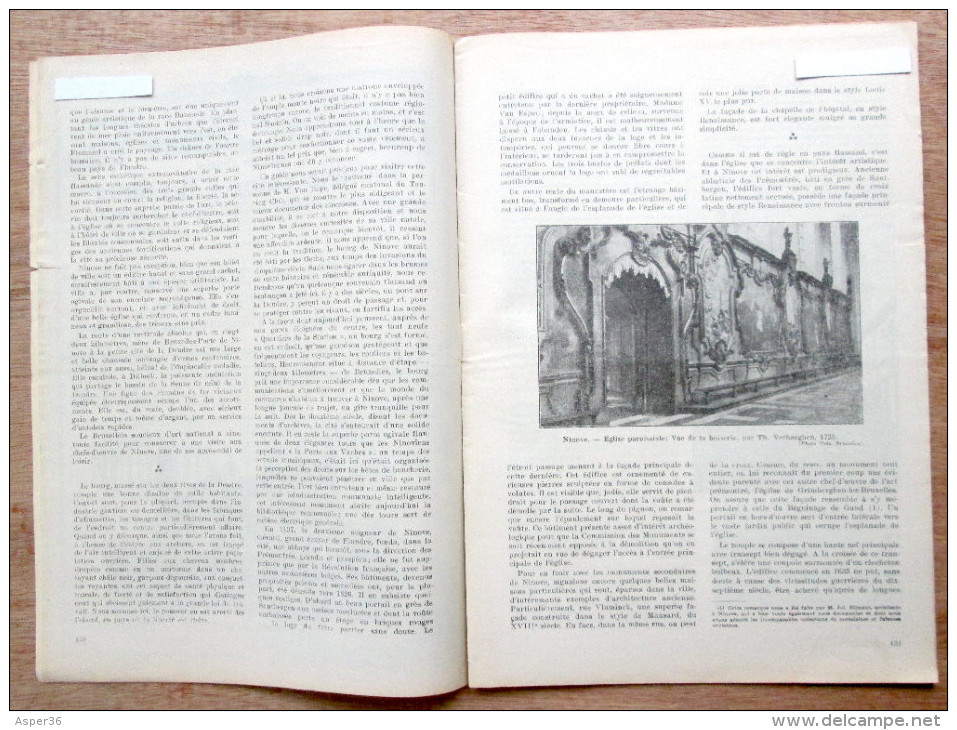 Magazine Avec Articles "Ninove, Gaasbeek" 1929 - Collezioni