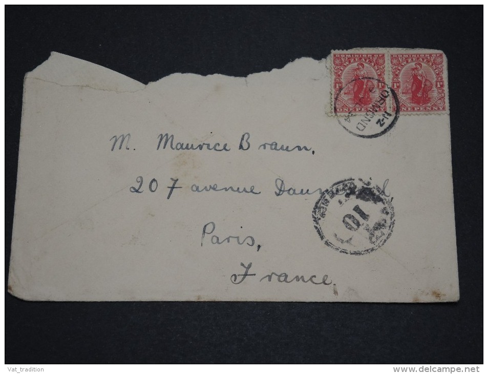 NOUVELLE ZÉLANDE - Enveloppe Pour La France En 1924- A Voir - L 1845 - Storia Postale