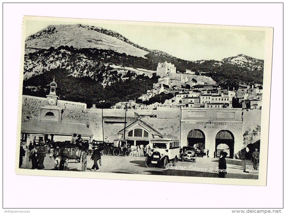 Gibraltar - Entrance To Town - Cars - Gibraltar
