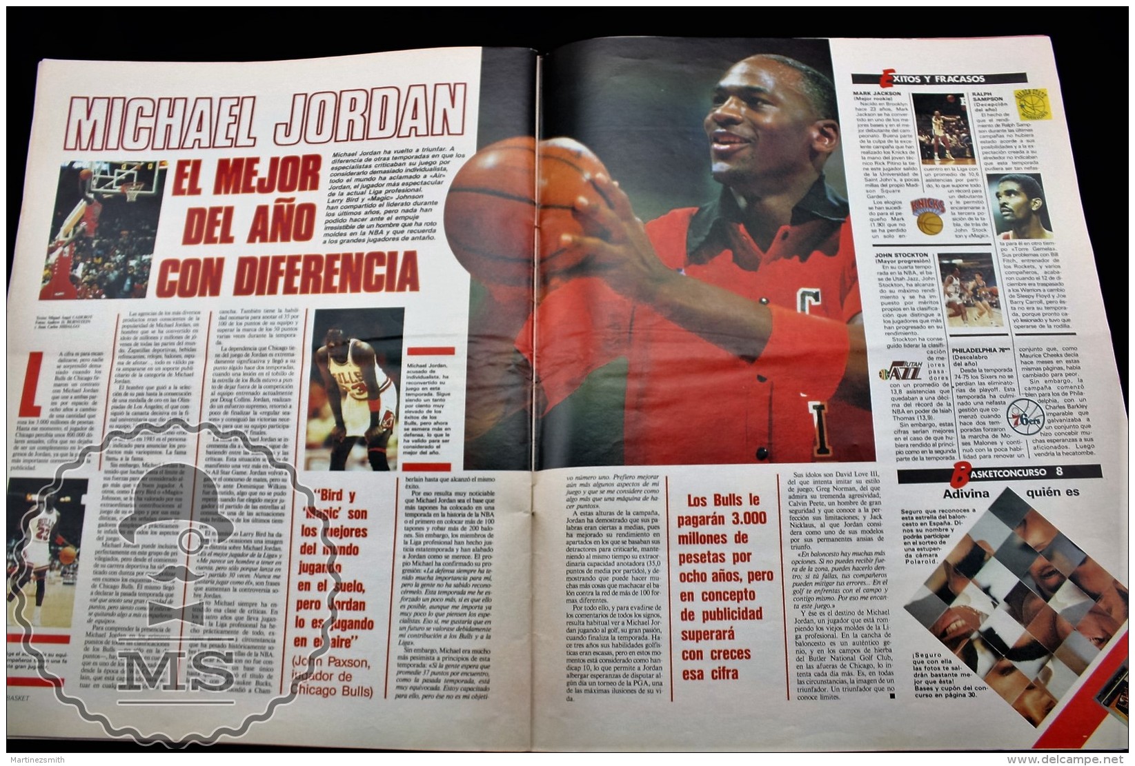 Super Basket Spanish Basketball Magazine - Nº 1 June 1988 - Michael Jordan Article & Byron Scott - Lakers Poste - Other & Unclassified