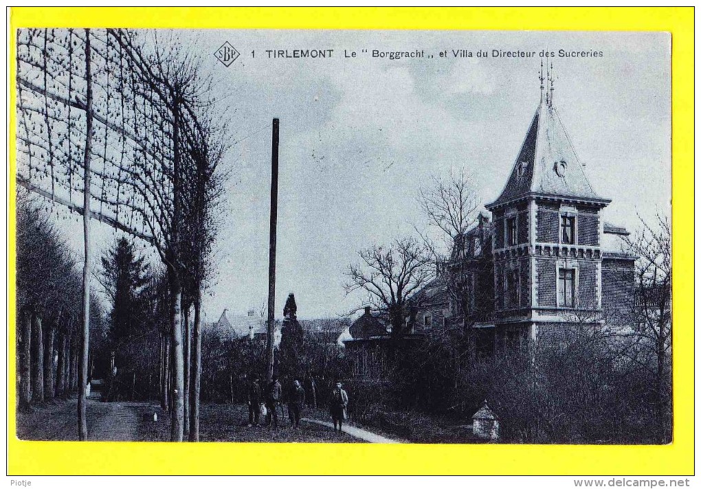 * Tienen - Tirlemont (Vlaams Brabant - Brussel) * (SBP, Nr 1) Le Borggracht Et Villa Du Directeur Des Sucreries, Chateau - Tienen