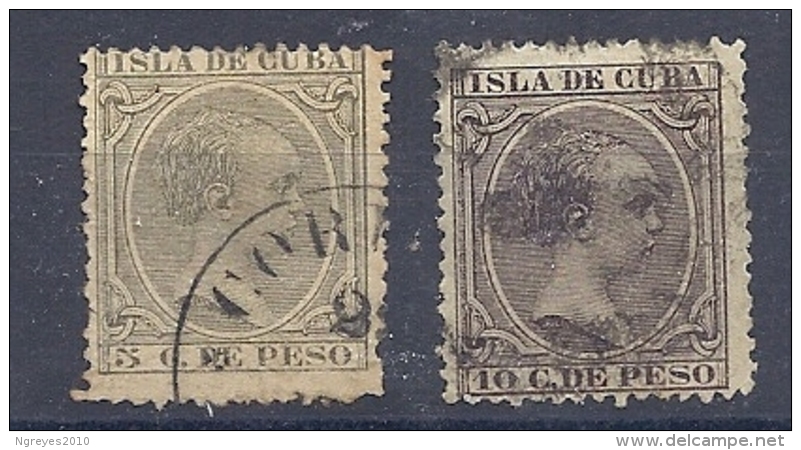150026316  CUBA  ESPAÑA  EDIFIL  Nº  115/6 - Cuba (1874-1898)