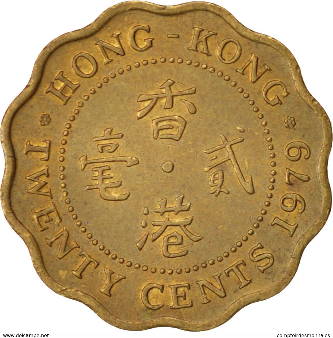 Monnaie, Hong Kong, Elizabeth II, 20 Cents, 1979, SUP, Nickel-brass, KM:36 - Hong Kong