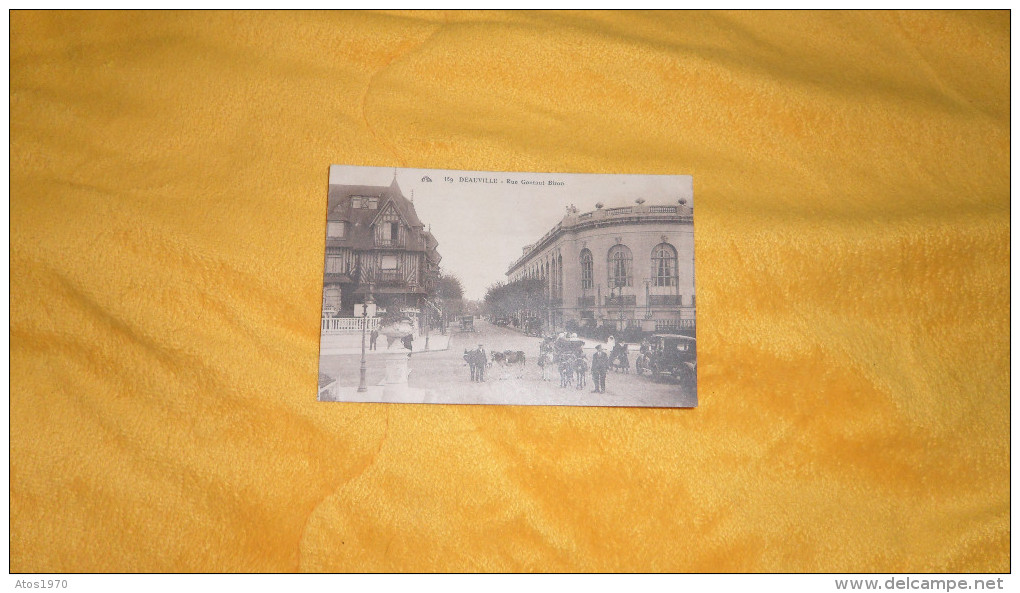 CARTE POSTALE NON CIRCULEE DATE ?. / DEAUVILLE.- RUE GONTAUT BIRON. / ANIMEE. - Deauville