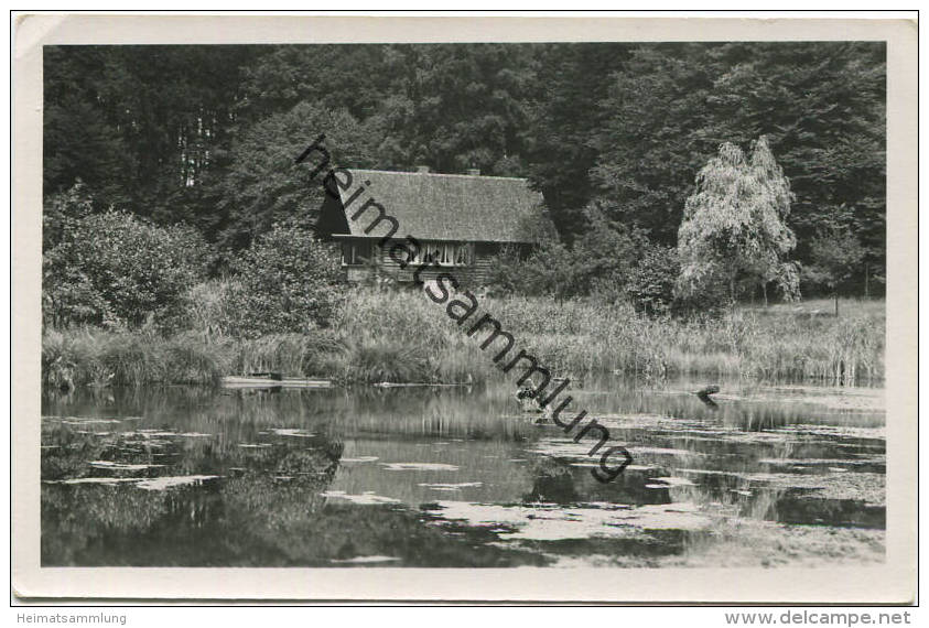 Boltenmühle - Blockhaus - Foto-AK Handabzug - Foto-Verlag Winkler Altruppin - Neuruppin