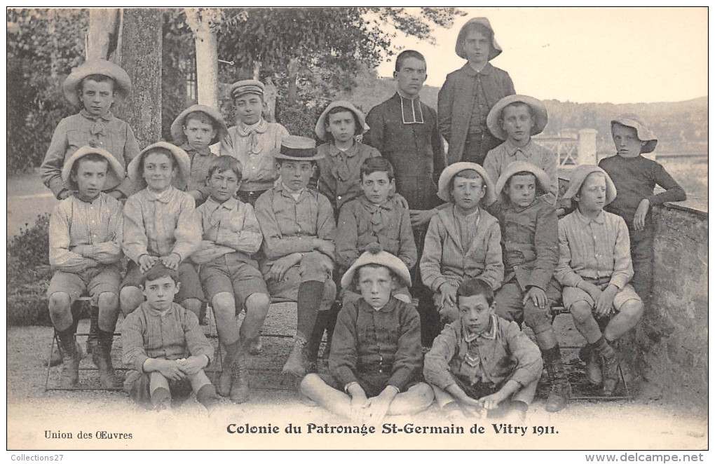 94-VITRY-SUR-SEINE- COLONIE DU PATRONAGE ST GERMAIN DE VITRY 1911 - Vitry Sur Seine
