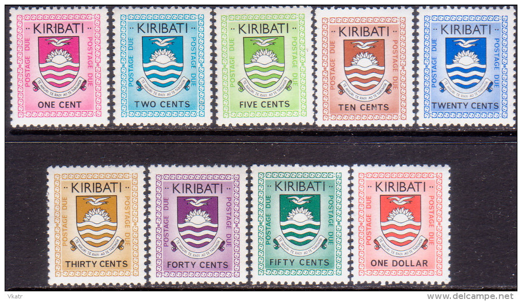 KIRIBATI 1981 SG #D1-D9 Compl.set MLH Postage Due - Kiribati (1979-...)