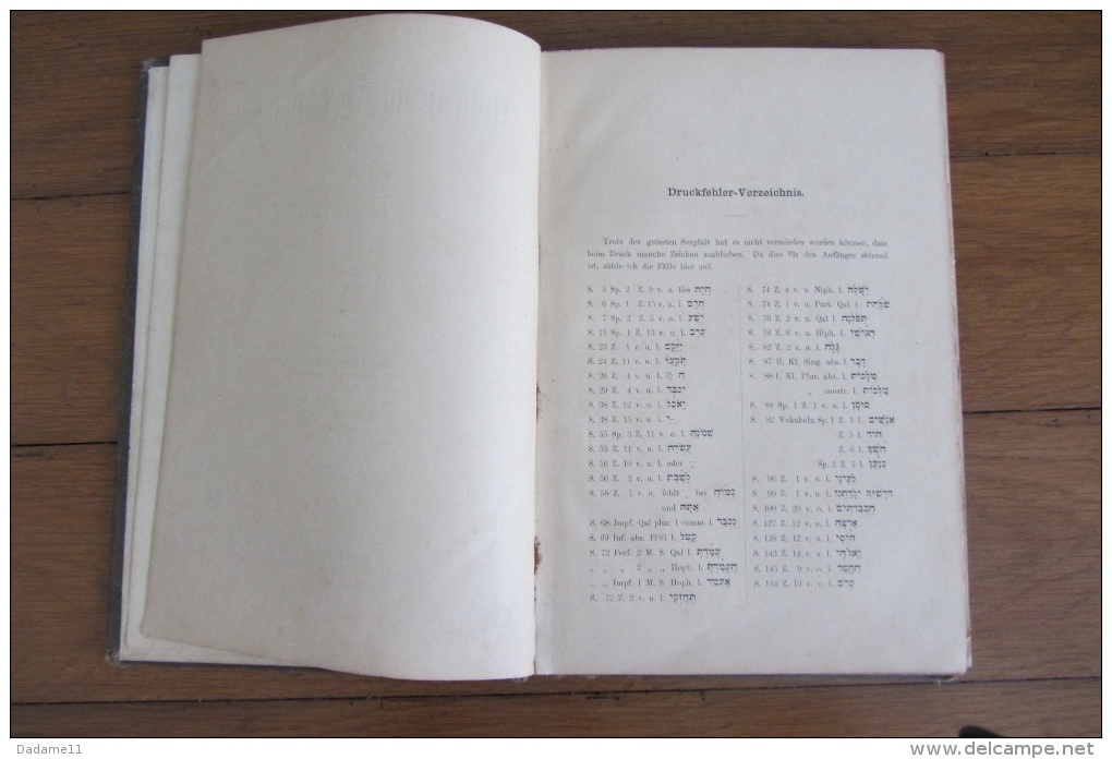 Hebraïsch Schulbuch par Hollenberg Berlin Protestantisme 1889 Alsace judaica