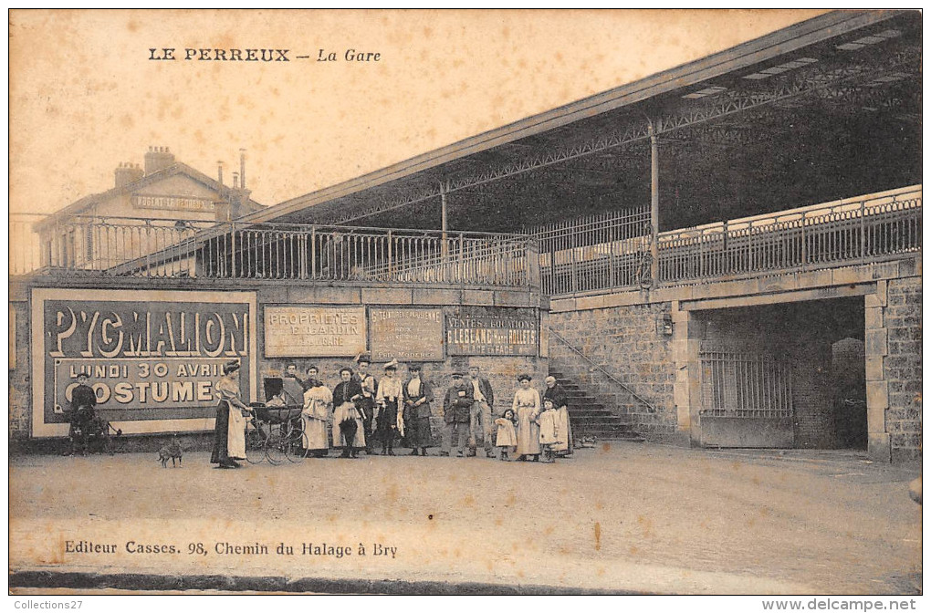 94-LE PERREUX- LA GARE ( VOIR AFFICHES) - Le Perreux Sur Marne