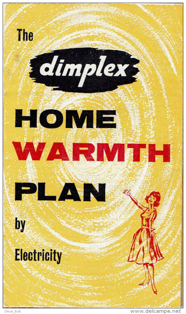 1950's Dimplex Home Warmth Plan By Electricity Advertising Leaflet - Advertising