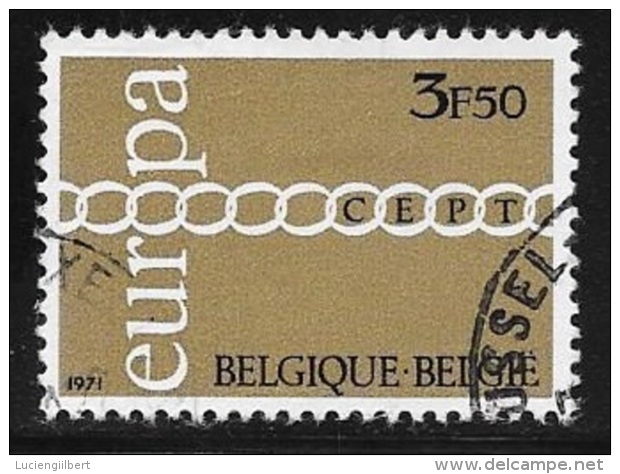 BELGIQUE  -  TIMBRE N° 1578   -     EUROPA  -  OBLITERE  -  1971 - Used Stamps