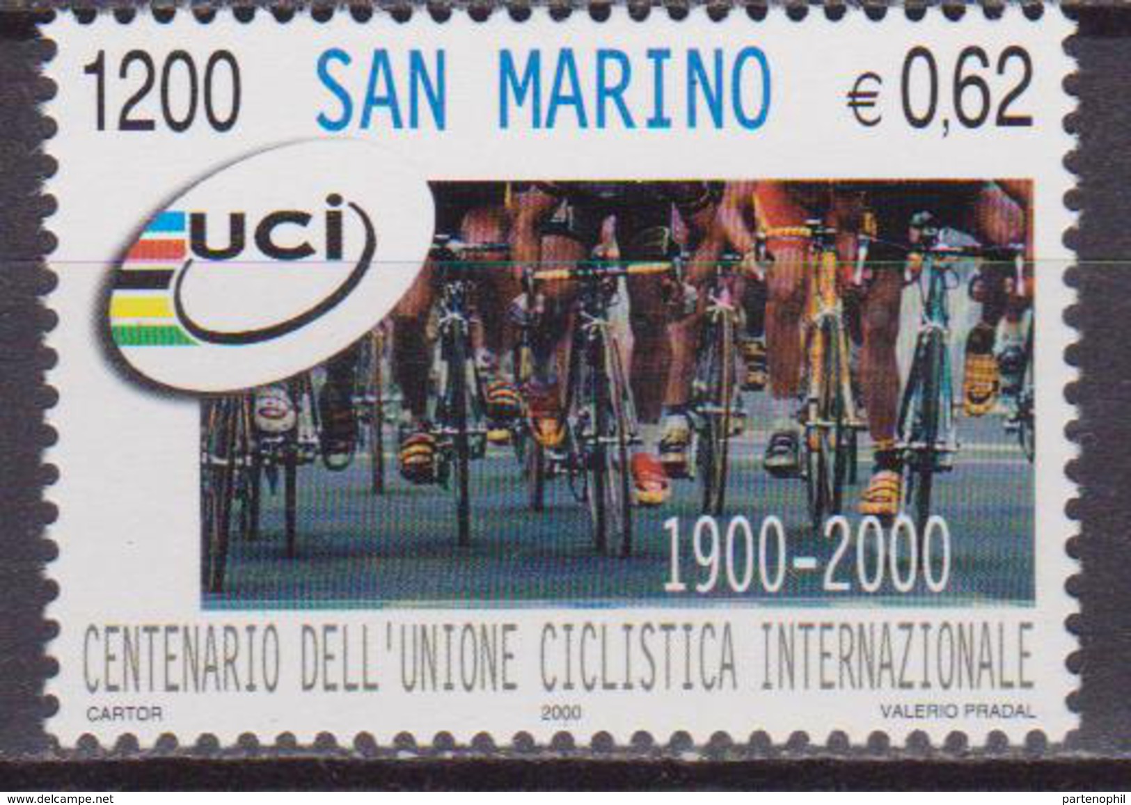 SAN MARINO 2000 CICLISMO CYCLING 1741 MNH - Cycling