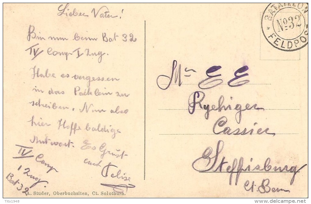 Schweiz, Ca. 1914, Oberbuchsiten Nach Steffisburg, Siehe Scans! - Steffisburg