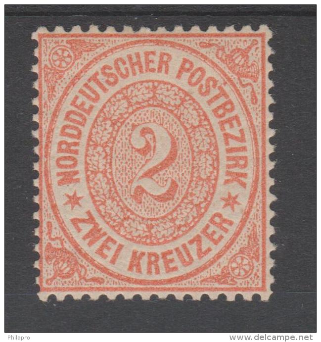 CONFEDERATION ALLEMAGNE  DU NORD  YVERT N° 19 *MH   Réf  G 128 - Postfris