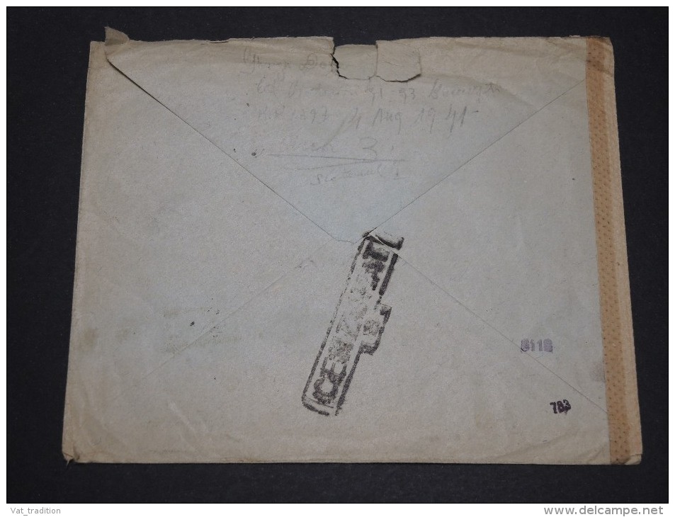 ROUMANIE - Enveloppe Commerciale En Recommandée Expres Pour La France En 1943 Avec Contrôle Postal - A Voir - L 1887 - Marcophilie