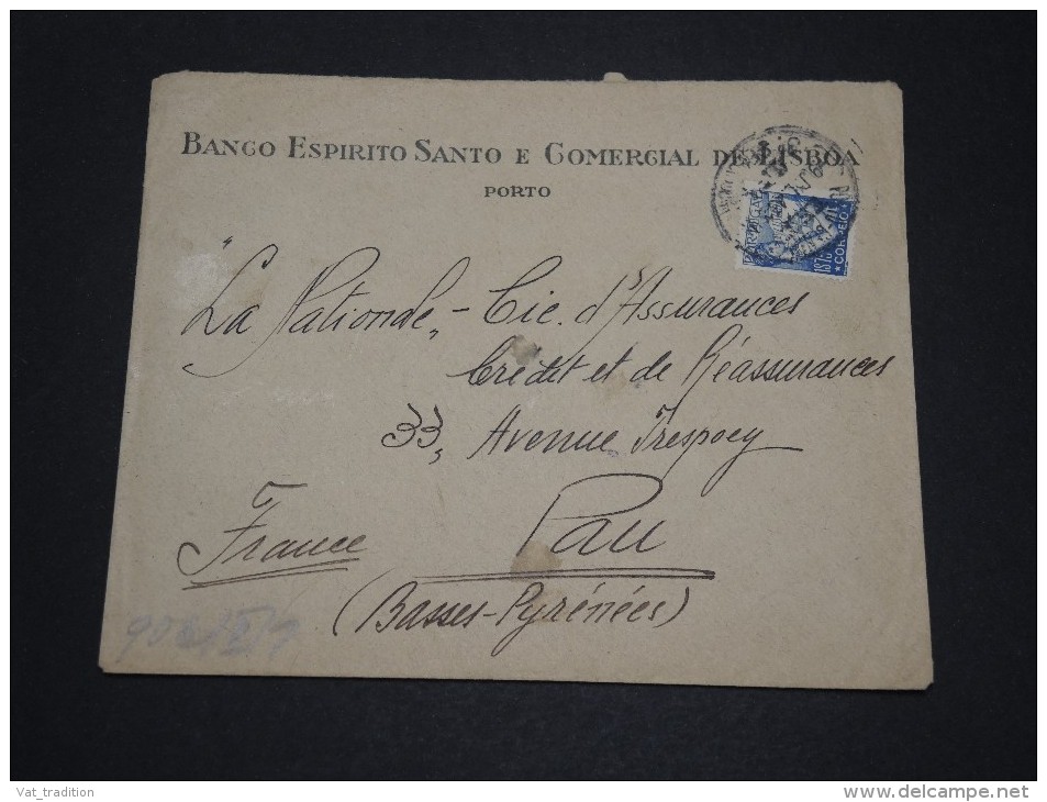 PORTUGAL - Enveloppe Commerciale Pour La France En 1943 Avec Contrôle Postal - A Voir - L 1891 - Poststempel (Marcophilie)