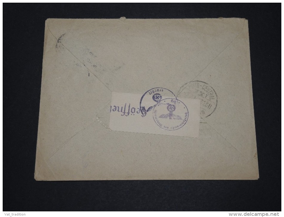PORTUGAL - Enveloppe Commerciale Pour La France En 1943 Avec Contrôle Postal - A Voir - L 1891 - Poststempel (Marcophilie)