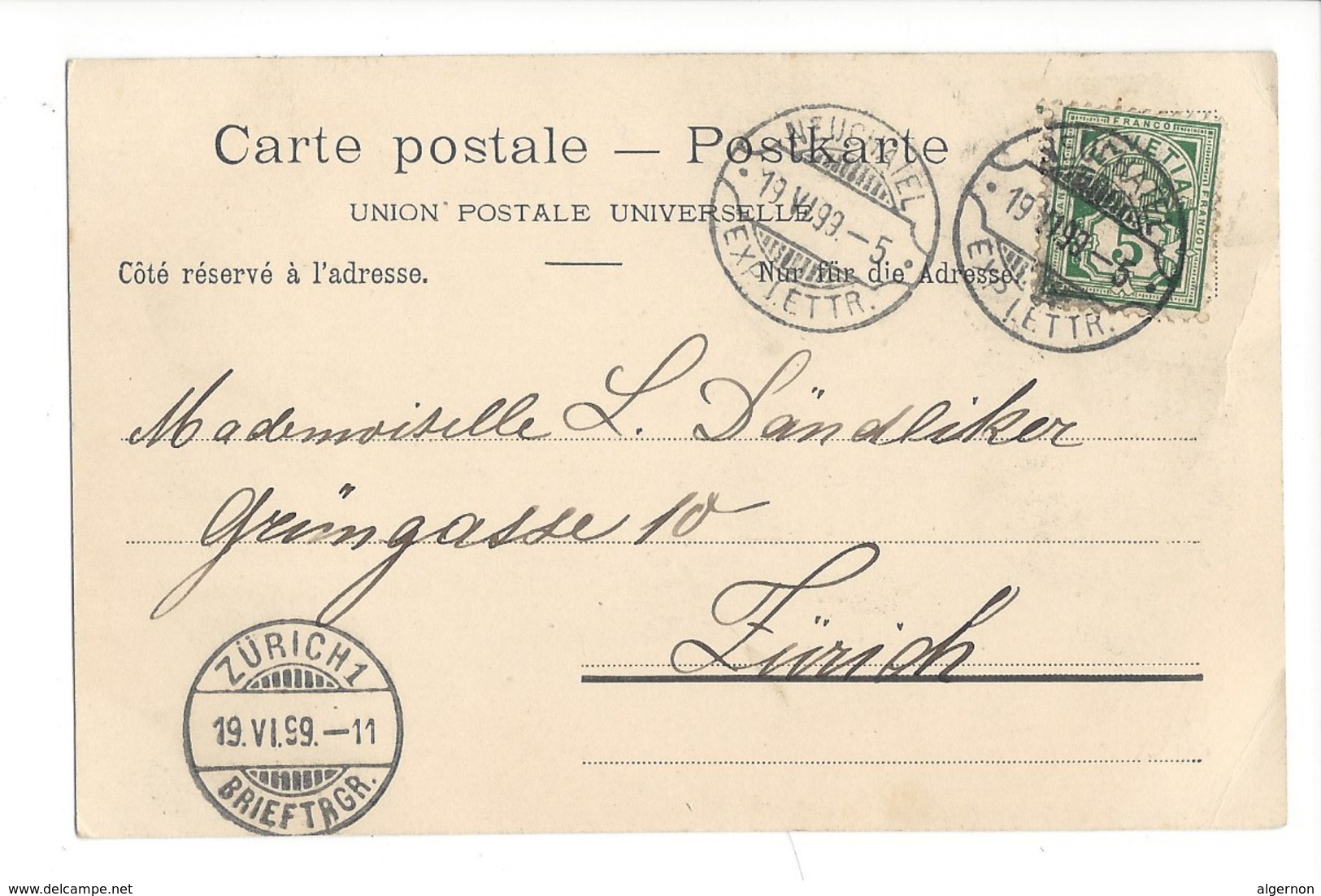 15317 - Neuchâtel En 1899 - Neuchâtel