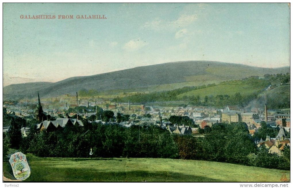 SELKIRK - GALASHIELS FROM GALAHILL 1910 Slk9 - Selkirkshire
