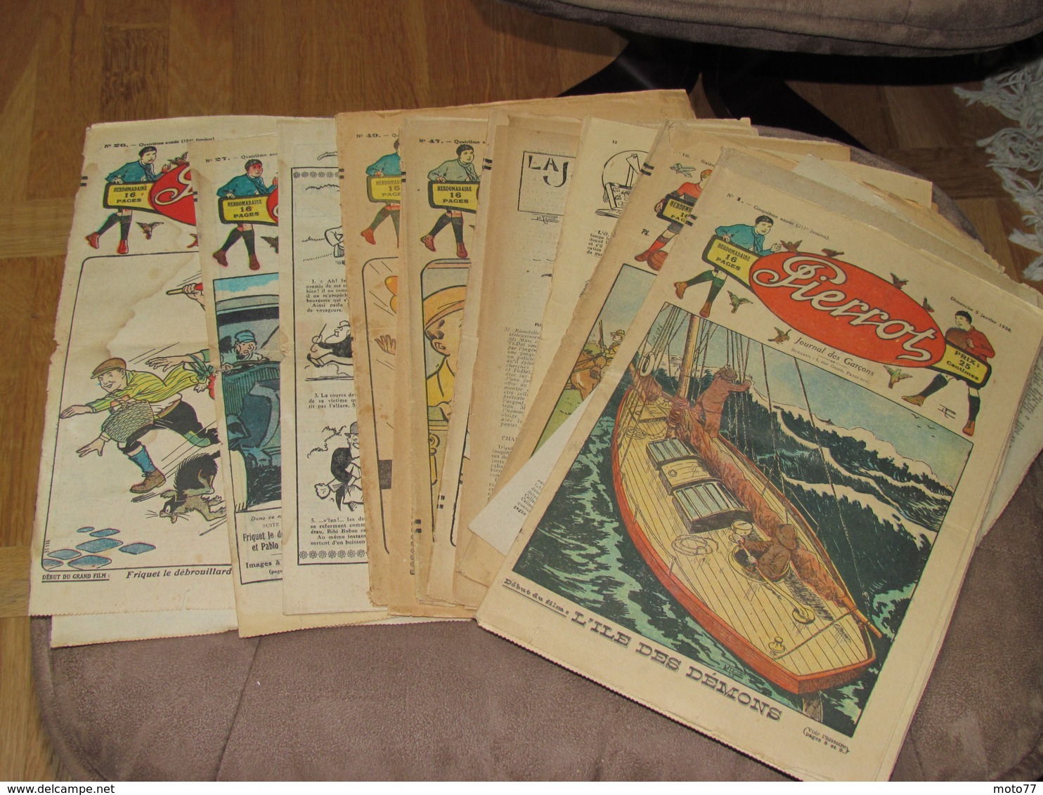 RARE Album Collecteur VIDE Images Vignettes - Magazine PIERROT - 1929 / 1930 + Documents Divers - Albums & Catalogues