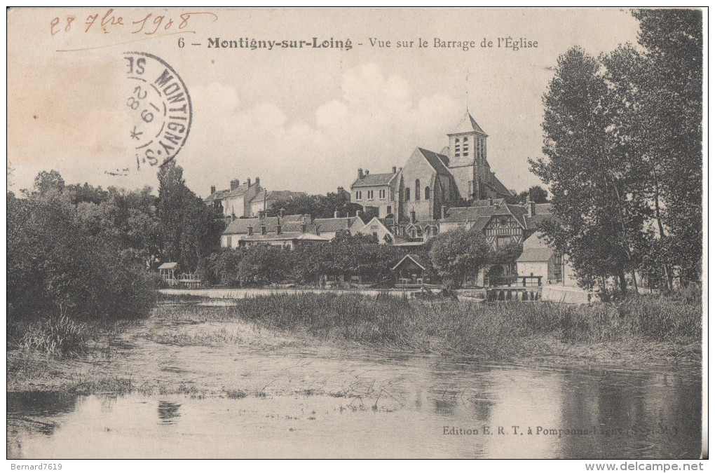 77  Montigny Sur Loing  Vu Sur Le Barrage - Autres & Non Classés