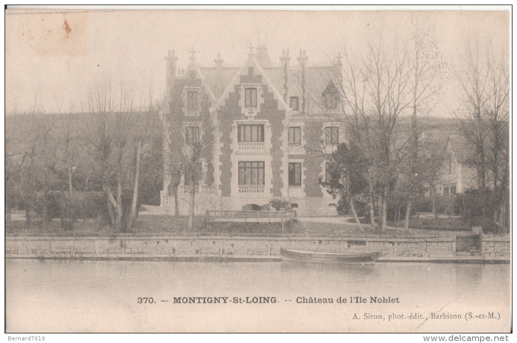 77  Montigny Sur Loing  Chateau De L'ile Noblet - Autres & Non Classés