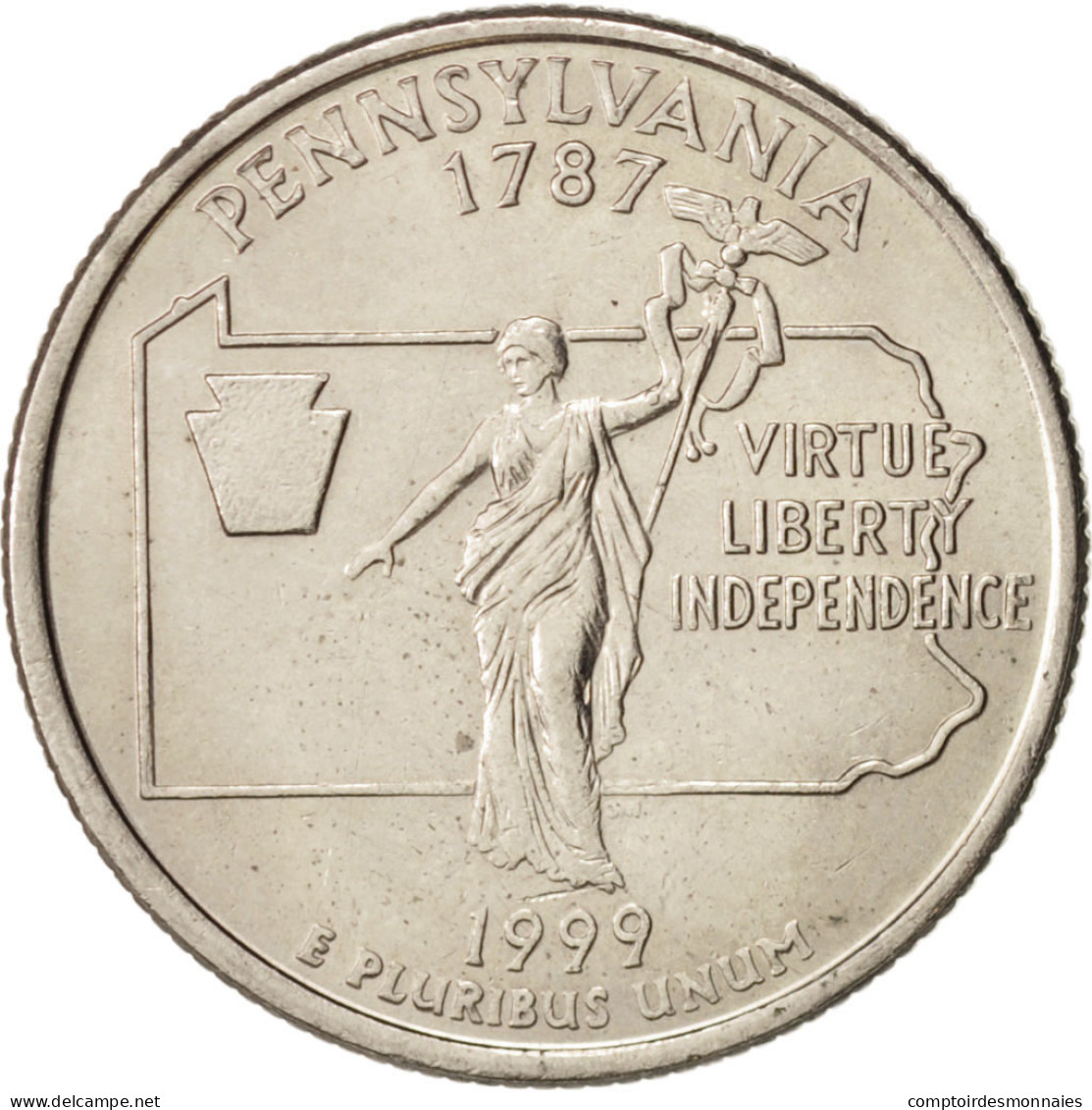 Monnaie, États-Unis, Quarter, 1999, U.S. Mint, Denver, SUP+, Copper-Nickel Clad - 1999-2009: State Quarters