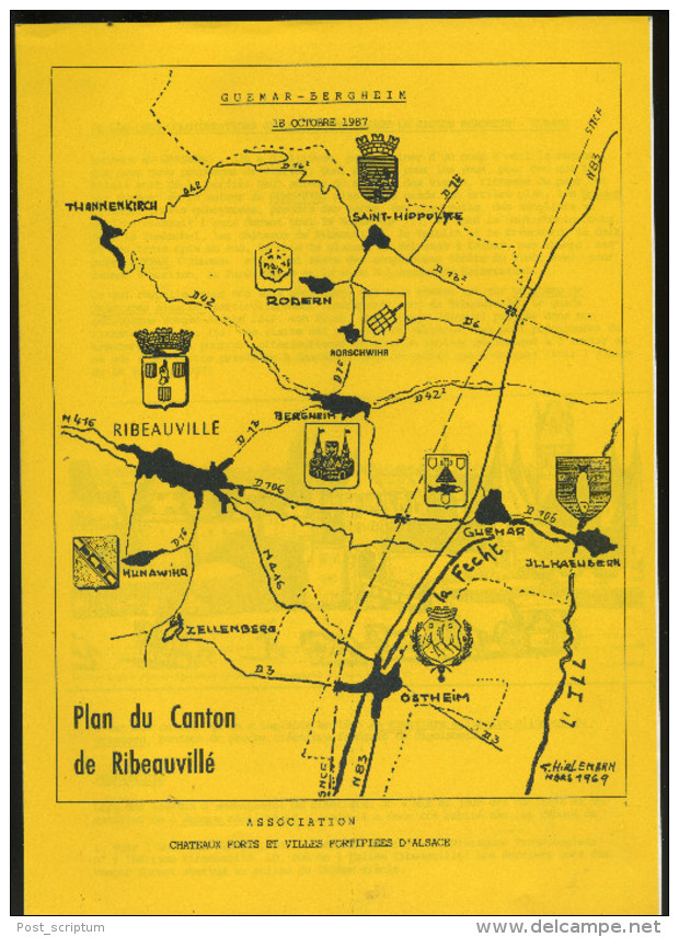 Livre - Guémar Bergheim (assoc Châteaux Forts Et Villes Fortifiées D'alsace) - Lorraine - Vosges