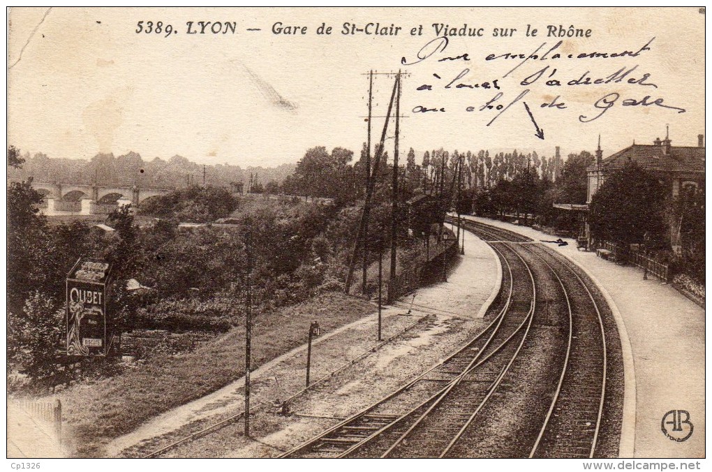 68Cci    69 Lyon Gare De St Clair Et Viaduc Sur Le Rhone - Sonstige & Ohne Zuordnung