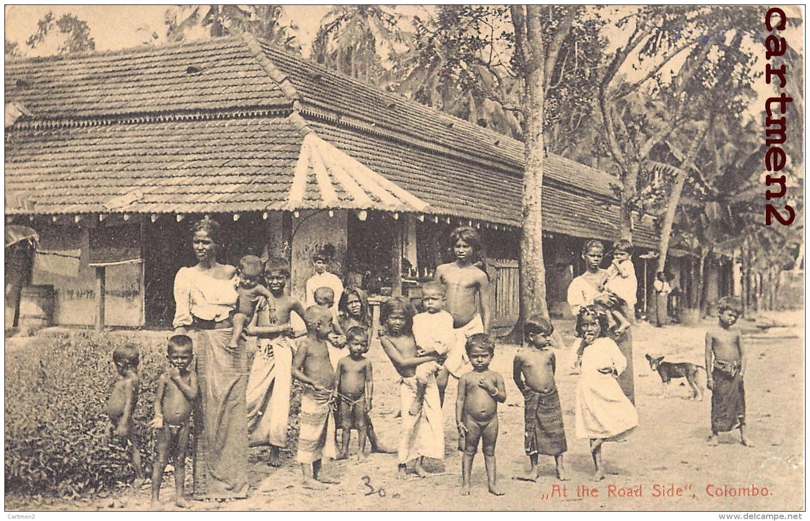 COLOMBO AT THE ROAD SIDE ETHOLOGIE ETHNIC INDE INDIA CEYLAN - India