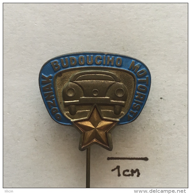 Badge (Pin) ZN002477 - Automobile (Car) Odznak Budouciho Motoristy - Other & Unclassified