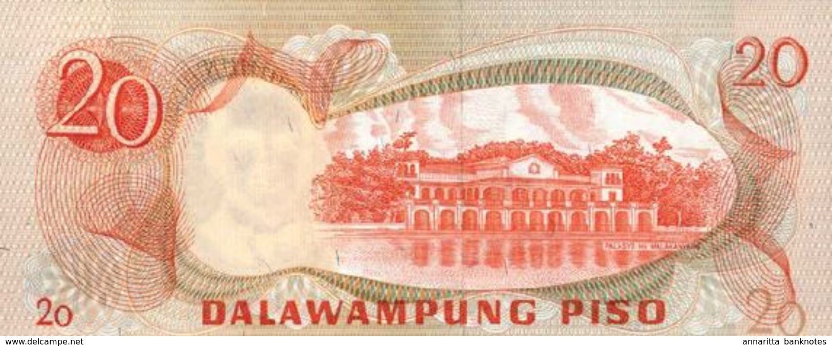 PHILIPPINES 20 PISO (PESOS) ND (1973) P-155a UNC PREFIX DG [PH1014a] - Philippines