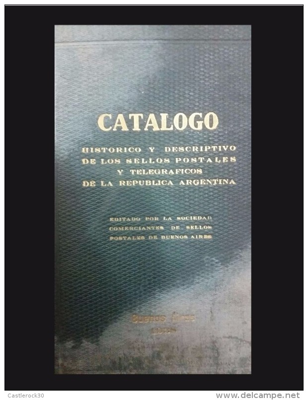 B)1938 ARGENTINA, 201  PAGES, SPANISH VERSION, BLACK AND WHITE,  HISTORICAL AND DESCRIPTIVE, OF POSTAL STAMPS - Nuevos