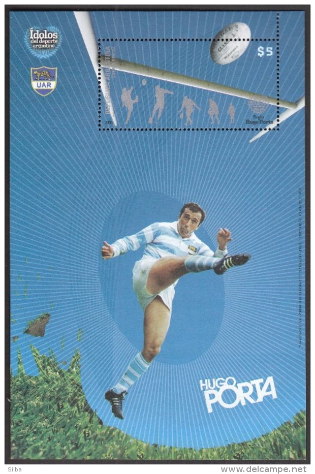 Argentina 2008 / Block Rugby Hugo Porta / New - Rugby