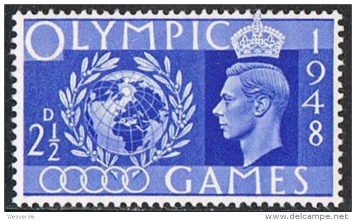 GB SG495 1948 Olympics 2½d Unmounted Mint - Ungebraucht