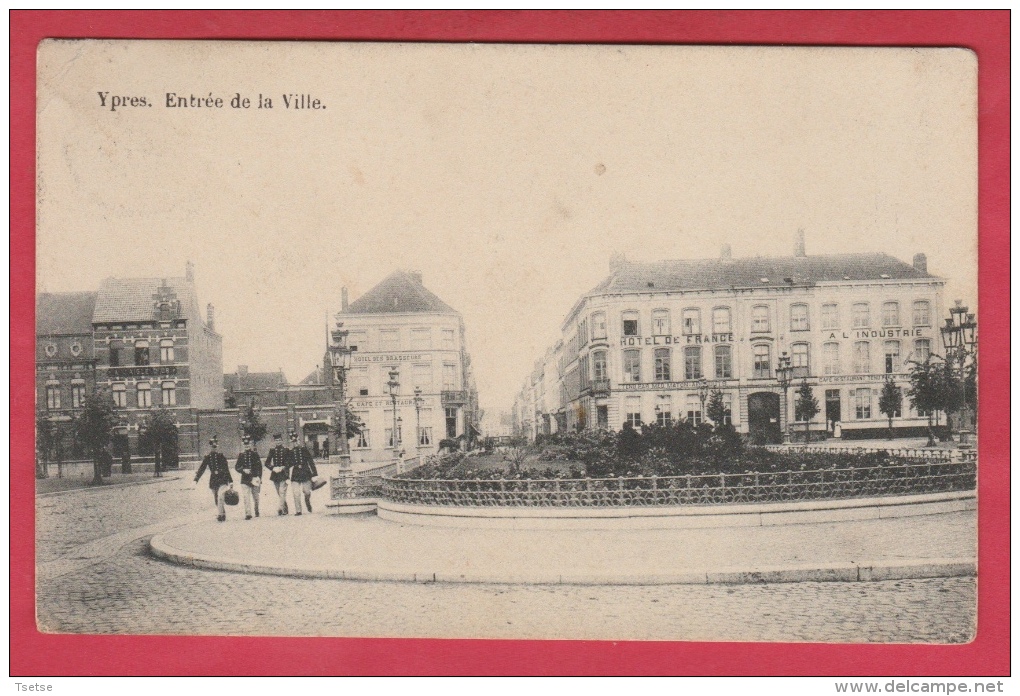 Ieper / Ypres - Entrée De La Ville - 1910   ( Verso Zien ) - Ieper