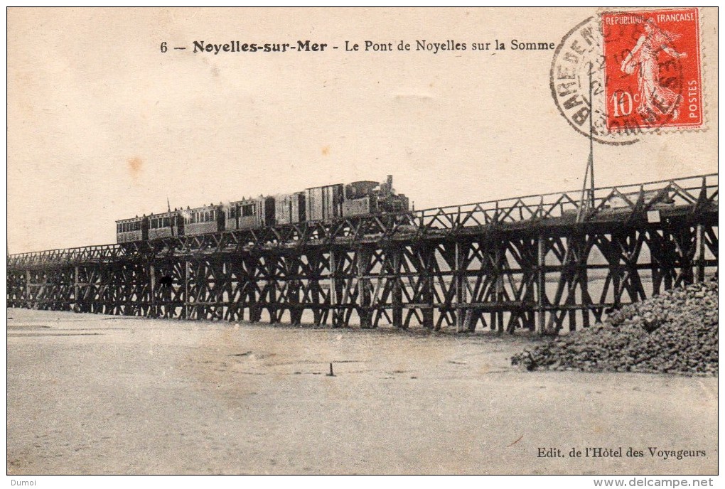 NOYELLES Sur MER  -  Le Pont De Noyelles Sur La Somme ( Timbre Taxe Au Verso) - Noyelles-sur-Mer