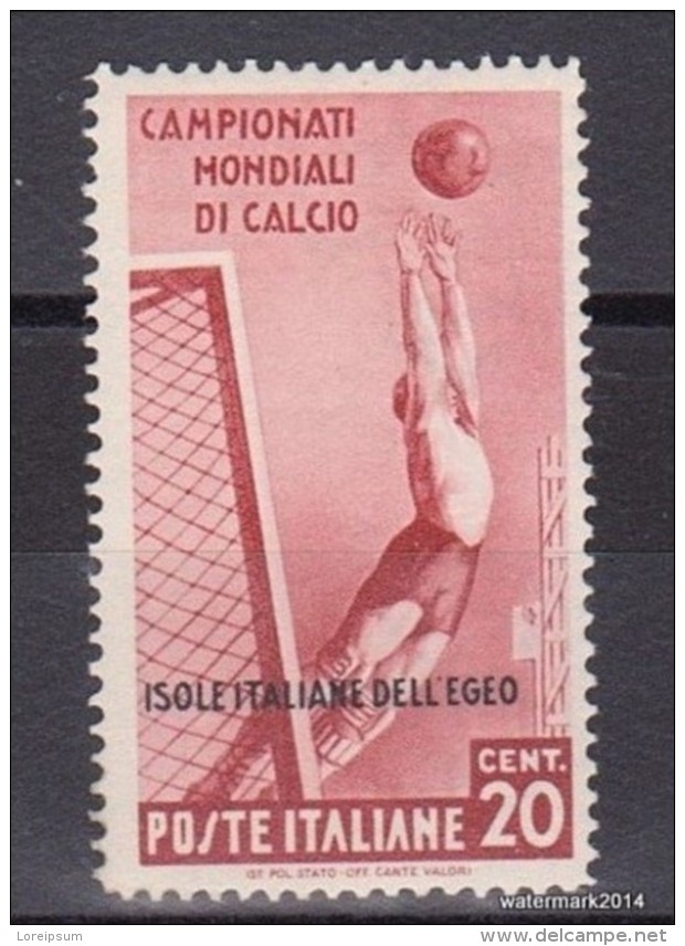 1934 Italie Egeo Mondiali  Calcio Ss 75  * - Egée