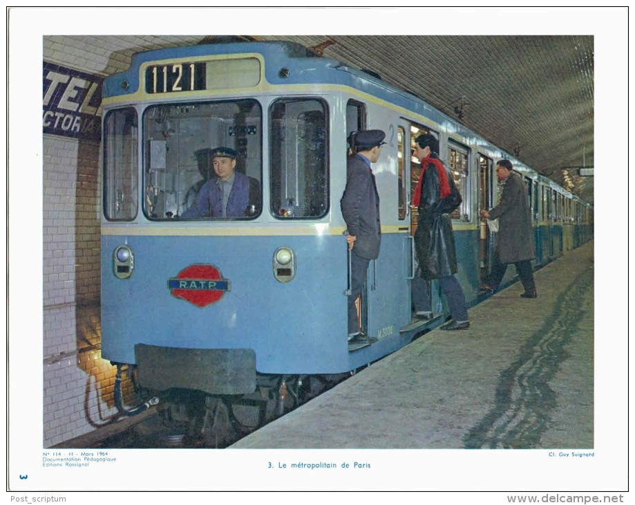 Photo -  Reproduction -  Paris : Métro (Chatelet ?) - Autres & Non Classés