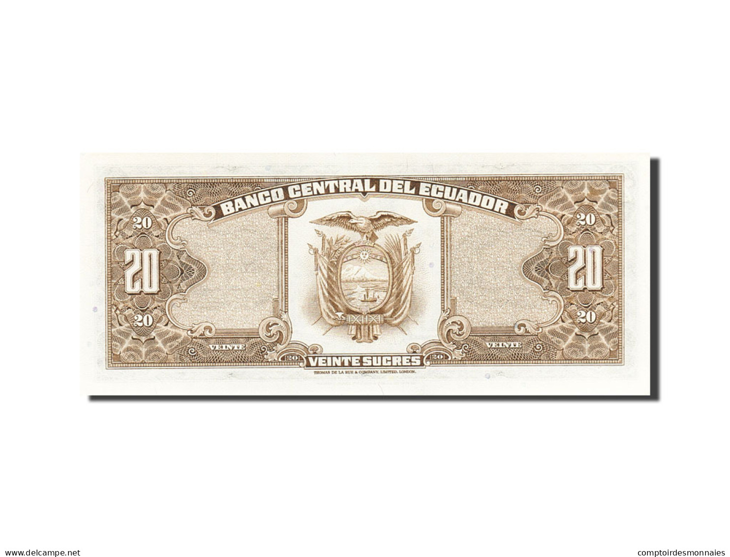 Billet, Équateur, 20 Sucres, 1957-1971, 1983-04-20, KM:115b, SPL - Ecuador