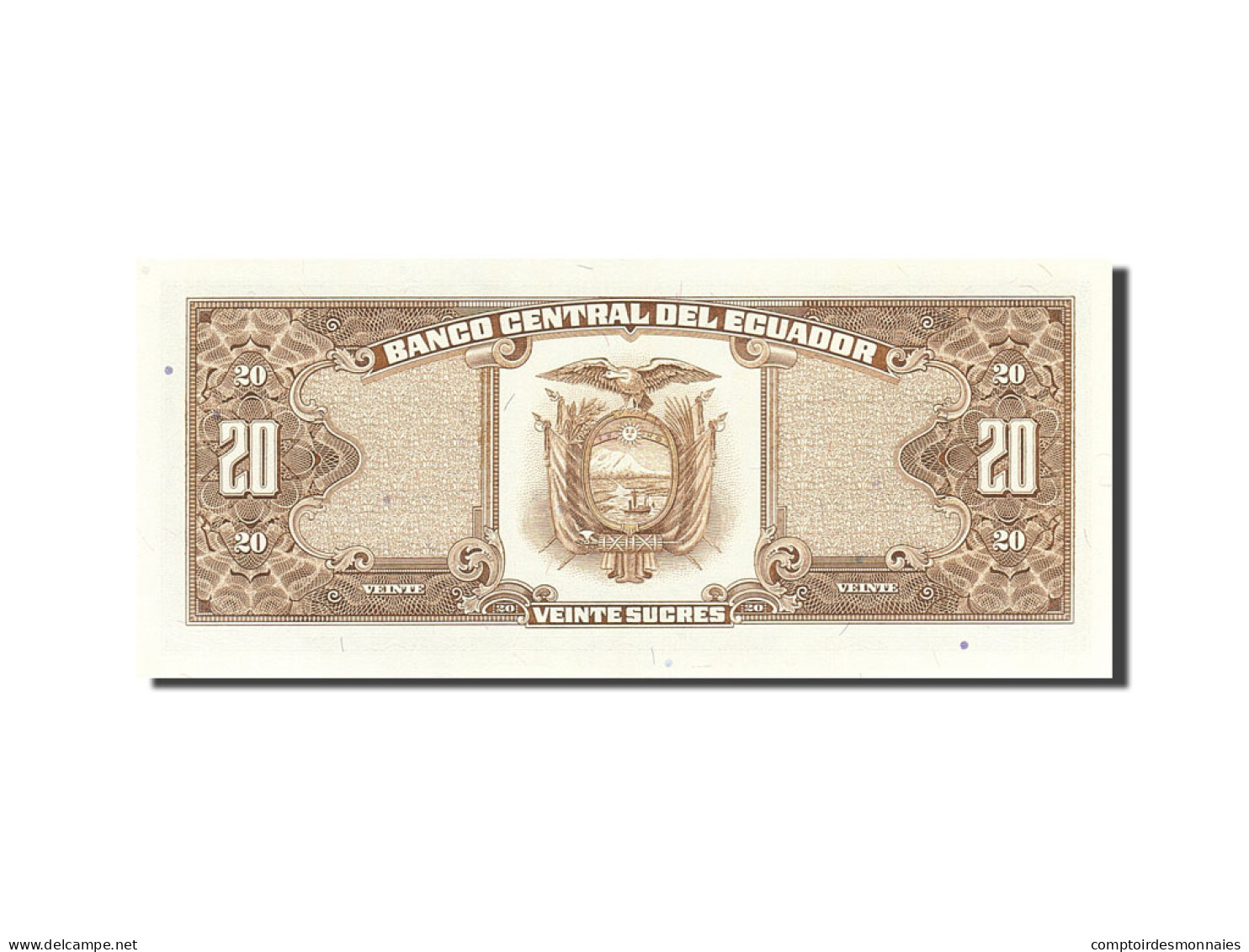 Billet, Équateur, 20 Sucres, 1984-1988, 1988-11-22, KM:121Aa, NEUF - Ecuador