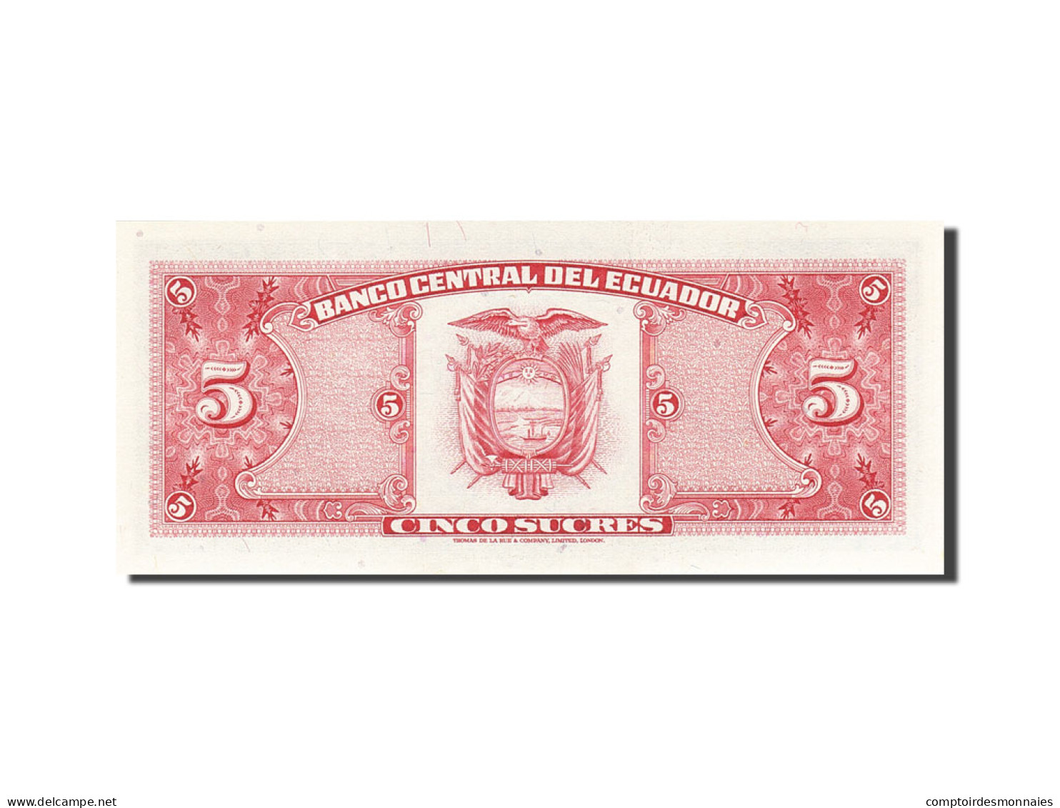 Billet, Équateur, 5 Sucres, 1957-1971, 1980-05-24, KM:113c, SPL - Equateur