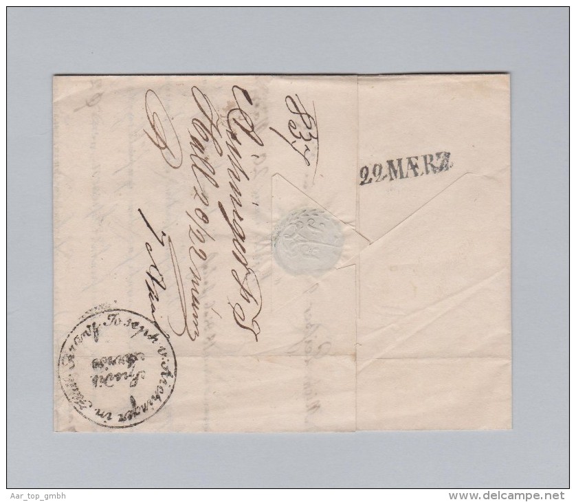 Heimat Österreich Steyr HALL 1837-03-20 Vorphila Brief Nach Linz - ...-1850 Prephilately