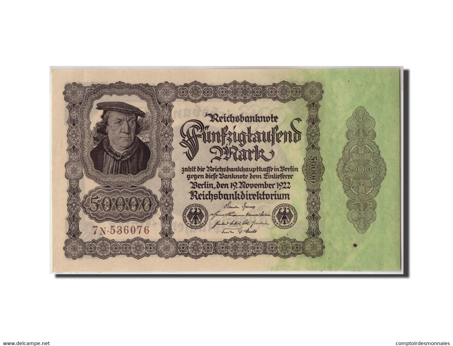 Billet, Allemagne, 50,000 Mark, 1922, 1922-11-19, KM:79, SUP+ - 50000 Mark