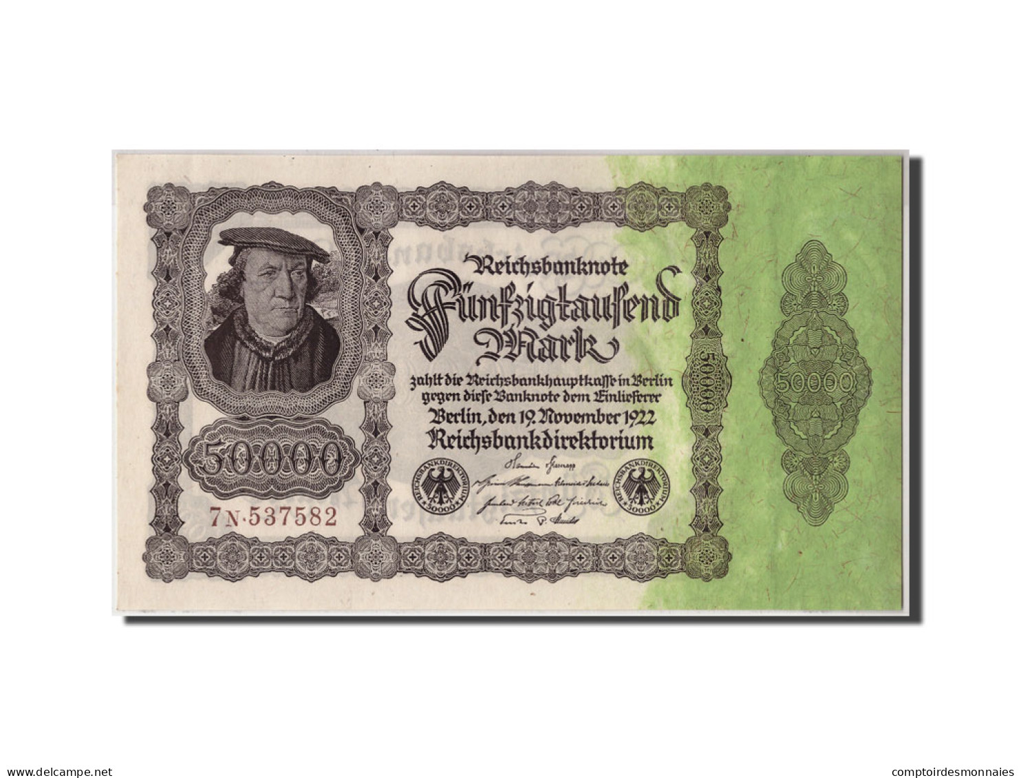 Billet, Allemagne, 50,000 Mark, 1922, 1922-11-19, KM:79, SPL - 50.000 Mark