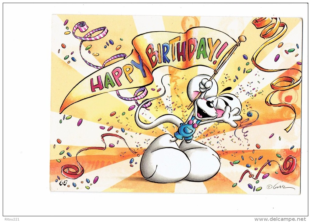 Carte DIDDL F N° 65 - Joyeux Anniversaire - SOURIS MOUSE - Diddl