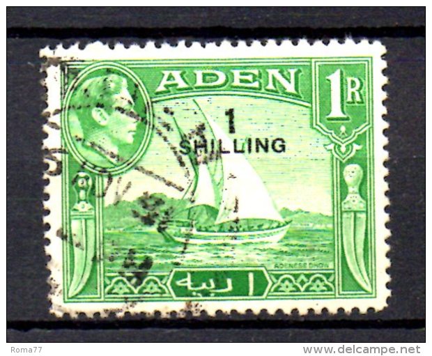 T390 - ADEN ,  1 Scellino Su 1  Rupia Usato - Aden (1854-1963)