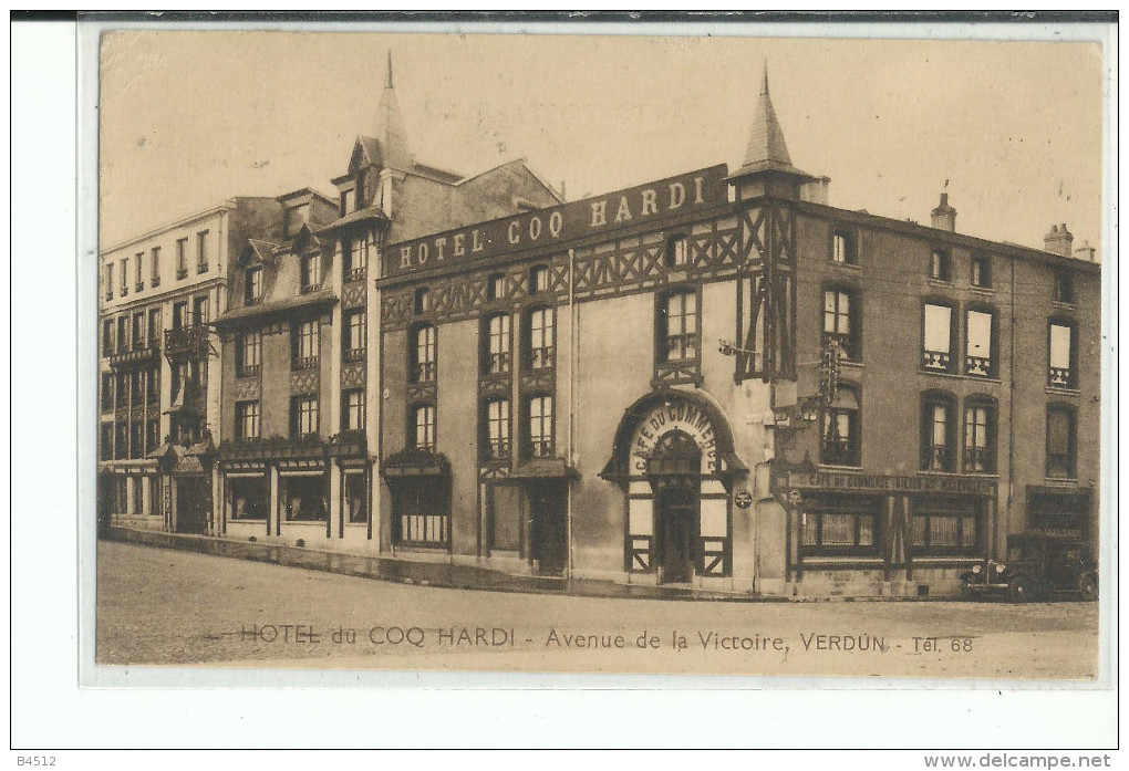 55 VERDUN Hotel Du Cocq Hardi , Avenue De La Victoire , Façade Hôtel - Verdun