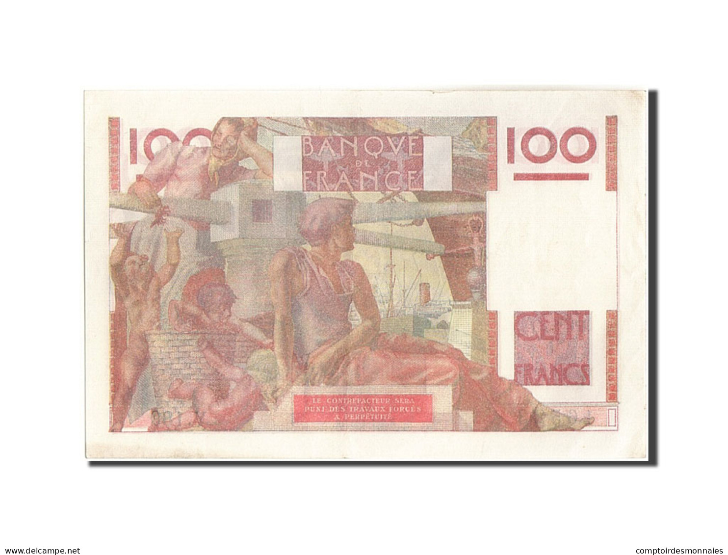 Billet, France, 100 Francs, 100 F 1945-1954 ''Jeune Paysan'', 1947, 1947-01-09 - 100 F 1945-1954 ''Jeune Paysan''
