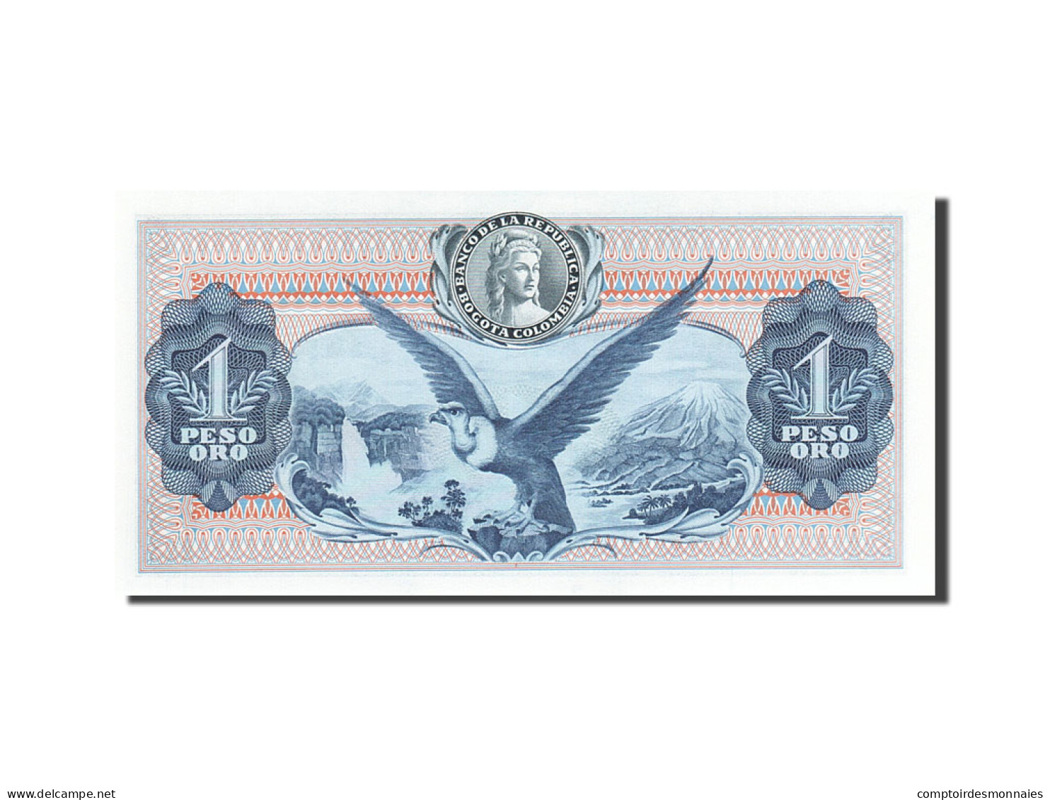 Billet, Colombie, 1 Peso Oro, 1959-1960, 1973-08-07, KM:404e, SPL - Colombia